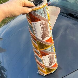 Huge heavy roll of vintage wrap paper”The Farmer’s Favorite “ Bradford & Hoffman